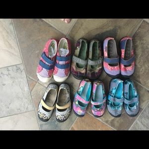 6 pair keen Mary Jane shoes